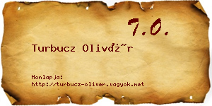 Turbucz Olivér névjegykártya